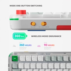 Bàn phím cơ không dây NuPhy Kick75 Hybrid Low Profile RGB Hotswap (Nuphy Sw)