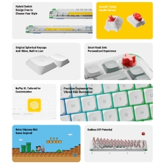Bàn phím cơ không dây NuPhy Kick75 Hybrid Low Profile RGB Hotswap (Nuphy Sw)