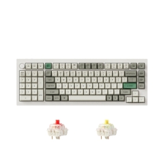 Bàn phím cơ không dây Southpaw Keychron Q12 Max Shell White RGB Knob Hotswap (Gateron Sw)