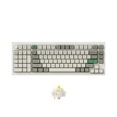 Bàn phím cơ không dây Southpaw Keychron Q12 Max Shell White RGB Knob Hotswap (Gateron Sw)