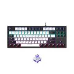 Bàn phím cơ TKL DareU EK87 V2 White Black PBT Multi Led (Dareu Sw)