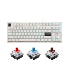 Bàn phím cơ TKL DareU EK87 V2 White D Switch Red / Blue / Brown