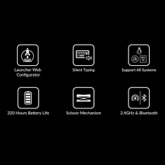 Bàn phím không dây Keychron B33 Silent Wireless