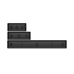 Bộ Keycap Akko Clear Transparent Black Set V2 PC ASA-Clear Profile