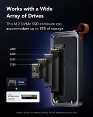 Box di động SSD M.2 NVMe 40Gbps Lexar E750 LPAE750-RNBNG