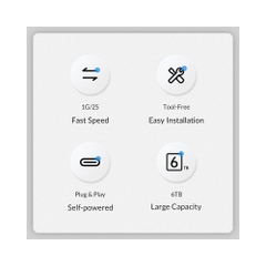Box ổ cứng 2.5-inch 5Gbps Orico 2577U3-V1-BK