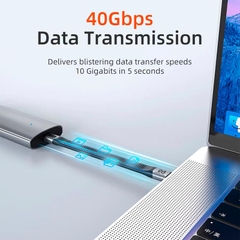 Cáp USB4 METALINK 130mm PD 240W 40Gbps MTC4-13