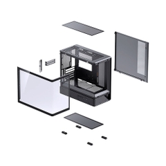 Case máy tính JONSBO D200 Black