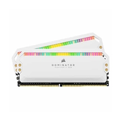 Ram PC Corsair Dominator Platinum White RGB 16GB 3200Mhz DDR4 (2x8GB) CMT16GX4M2C3200C16W