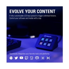 Thiết bị Stream Elgato Gaming StreamDeck Mini 6 Phím Lập Trình 10GAI9901