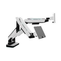 Giá đỡ 2 màn hình Human Motion Monitor Arm T9 Pro II Dual White 23-43 Inch T9ProII-Dual-WHT