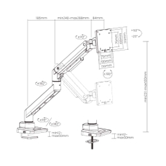 Giá đỡ màn hình Brateck LDT69-C012UC 17-49 inch