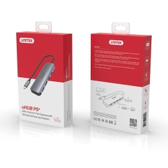 Bộ chia USB Type-C ra 4 cổng USB Type-A Unitek H1107A