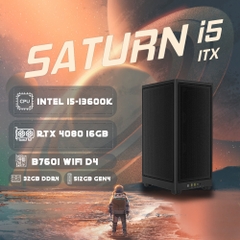 PC ST-SATURN i5K ITX (i5-13600K, RTX 4080 16G, Ram 32GB DDR4, SSD 512G, 850W)