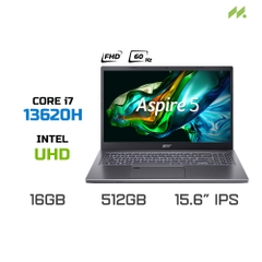 Laptop Acer Aspire 5 A515-58M-79R7 (i7-13620H, UHD Graphics, RAM 16GB DDR5, SSD 512GB, 15.6 Inch IPS FHD 60Hz)