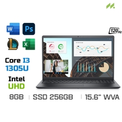 Laptop Dell Vostro 15 3530 V5I3001W1-Gray (i3-1305U, UHD Graphics, Ram 8GB DDR4, SSD 256GB, 15.6 Inch FHD, 120Hz Win11/Office HS 21)