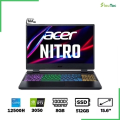 Laptop Gaming Acer Nitro 5 Tiger AN515-58-52SP NH.QFHSV.001 (i5-12500H, RTX 3050 4GB, Ram 8GB DDR4, SSD 512GB, 15.6 Inch IPS 144Hz FHD)