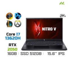 Laptop Gaming Acer Nitro V ANV15-51-72VS NH.QNASV.004 (i7-13620H, RTX 2050 4GB, Ram 16GB DDR5, SSD 512GB, 15.6 Inch IPS 144Hz FHD)