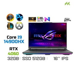 Laptop Gaming Asus ROG Strix G16 G614JVR-N4141W (i9-14900HX, RTX 4060 8GB, Ram 32GB DDR5, SSD 512GB, 16 Inch IPS 240Hz 2.5K )