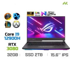 Laptop Gaming Asus ROG Strix SCAR 15 G533ZS-LN036W (i9-12900H, RTX 3080 8GB, Ram 32GB DDR5, SSD 2TB, 15.6 Inch 240Hz WQHD)