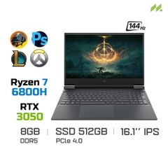 Laptop Gaming HP VICTUS 16-e1104AX 7C0S9PA (Ryzen 7 6800H, RTX 3050 4GB, Ram 8GB DDR5, SSD 512GB, 16.1 Inch IPS 144Hz FHD)