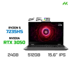 Laptop Lenovo LOQ 15ARP9 83JC00HYVN (Ryzen 5 7235HS, RTX 3050 6GB, RAM 24GB DDR5, SSD 512GB, 15.6 Inch IPS FHD 144Hz 100% sRGB, Win 11)