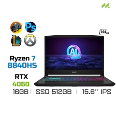 Laptop Gaming MSI Katana A15 AI B8VF-419VN (Ryzen 7 8840HS, RTX 4060 8GB, Ram 16GB DDR5, SSD 512GB, 15.6 Inch IPS 144Hz FHD)