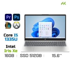 Laptop HP 15-fd0079TU 8D732PA (i5-1335U,Iris Xe Graphics, Ram 16GB DDR4, SSD 512GB, 15.6 Inch FHD)