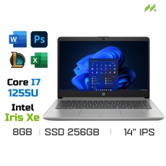 Laptop HP 240 G9 6L1Y4PA (i7-1255U, Iris Xe Graphics, Ram 8GB DDR4, SSD 256GB, 14 Inch IPS FHD)