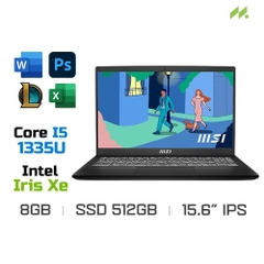 Laptop MSI Modern 15 B13M-438VN (i5-1335U, Iris Xe Graphics, Ram 8GB DDR4, SSD 512GB, 15.6 Inch IPS FHD)