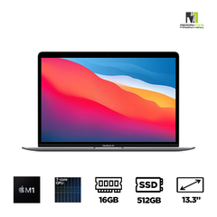 Macbook Air M1 2020 Space Gray Z124000DF (Apple M1, 7-Cores GPU, Ram 16GB, SSD 512GB, 13.3 Inch IPS Retina)