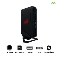 Máy tính Mini PC ASUS ROG NUC RNUC14SRKU9189A0I (Ultra 9 185H, RTX 4070 8GB, RAM 32GB DDR5, SSD 1TB, Win 11)