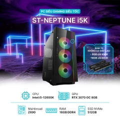 PC ST-NEPTUNE i5K (i5-12600K, RTX 3070Ti 8GB OC, Ram 16GB, SSD 500GB, 850W)
