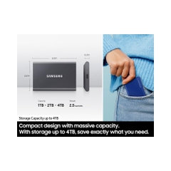 Ổ cứng di động SSD 4TB Samsung T7 1050MB/s MU-PC4T0T/WW