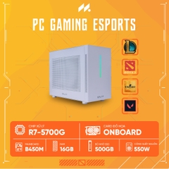 PC Gaming Esports R7 MINI (Ryzen 7 5700G, Radeon Graphics, Ram 16GB, SSD 500GB, 550W)