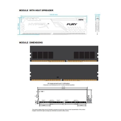 Ram PC Kingston HyperX Fury Black 16GB 3200MHz DDR4 HX432C16FB4/16