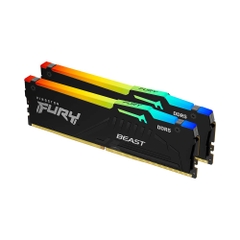 Ram PC Kingston Fury Beast RGB 64GB 5600MHz DDR5 (2x32GB) KF556C40BBAK2-64