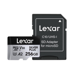 Thẻ nhớ MicroSDXC Lexar Professional Silver Plus UHS-I U3 256GB 205MB/s LMSSIPL256G-BNANG