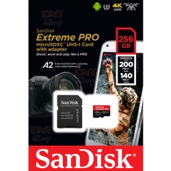 Thẻ Nhớ MicroSDXC SanDisk Extreme Pro V30 A2 256GB 200MB/s SDSQXCD-256G-GN6MA