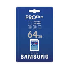 Thẻ nhớ SDXC Samsung Pro Plus U3 64GB 180MB/s MB-SD64S