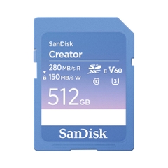 Thẻ nhớ SDXC SanDisk Creator UHS-II V60 512GB 280MB/s SDSDXEP-512G-GNCIS