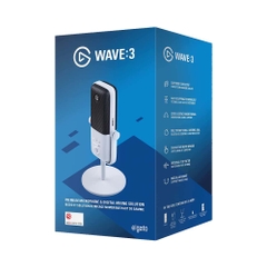 Thiết bị Stream Elgato Gaming Microphone Wave 3 White 10MAB9911