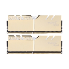 Ram PC G.SKILL Trident Z Royal Gold RGB 16GB 3200MHz DDR4 (8GBx2) F4-3200C16D-16GTRG