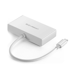Bộ chia USB Ugreen 40382 chuyển đổi USB Type-C ra USB 3.0 - Lan Gigabit