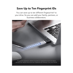 USB 3.2 Lexar JumpDrive Fingerprint F35 Pro 128GB 400MB/s LJDF35P128G-RNBNG