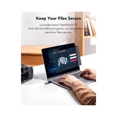 USB 3.2 Lexar JumpDrive Fingerprint F35 Pro 128GB 400MB/s LJDF35P128G-RNBNG