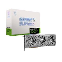 VGA MSI GeForce RTX 4060 Ti GAMING X SLIM WHITE 16G GDDR6 RTX-4060-Ti-GAMING-X-SLIM-WHITE-16G