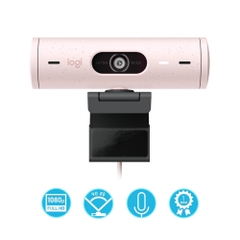 Webcam máy tính Logitech Brio 500 Pink 960-001433