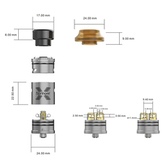 Đầu Đốt Tigertek Springer X RDA Tank (Size 24mm) - Hàng Authentic