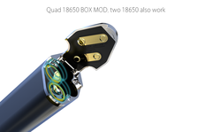 Thân Box Mod Ijoy MAXO Quad 18650 315W TC - Hàng Authentic